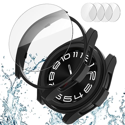 Coque JZK 6 Classic 43mm antichoc en PC et verre trempé anti-rayures haute sensibilité
