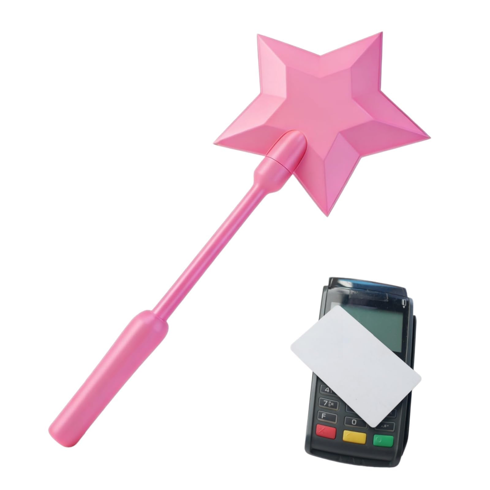 Magic Wand Credit Card Holder, Pink Star Card for Contactless Payments, Secure Single Slot Design, for Daily Shopping or Gift Giving, Taps to Pay Like a Magic Wand (Pink)-image-44
