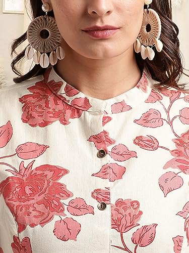 Image of MIRCHI FASHION Women Rayon Sequin Embroidery and Polka Dots Print Straight Kurta