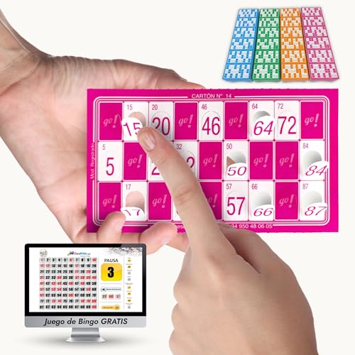 Bingo Escoprint 960 Stanzkarten Fuchsia + PC Spiel