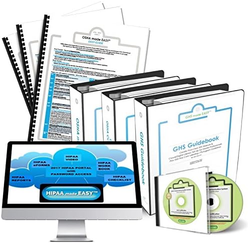2023 OSHA & HIPAA made EASY TM ALL-IN-ONE DLX OSHA & HIPAA TRAINING + MANUALS PACKAGE for the DENTAL OFFICE
