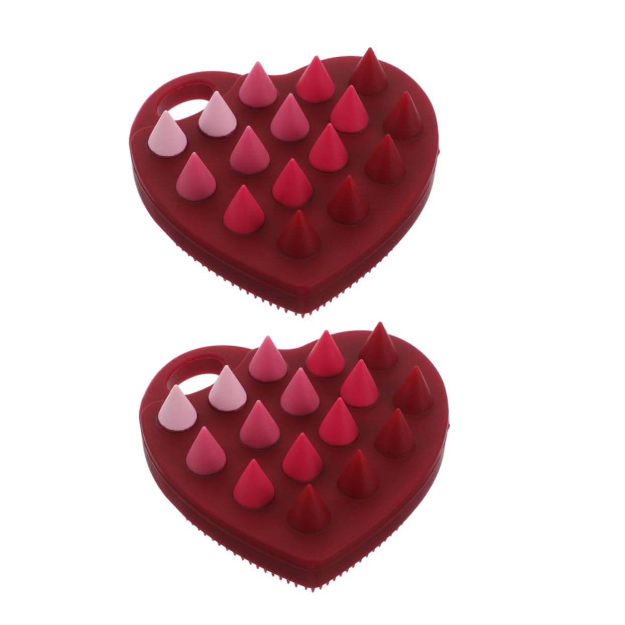 TOVINANNA Silicone Scalp Exfoliating Brush Set Hair Shampoo Massager Brush Dual-Sided Hair Scalp Massager