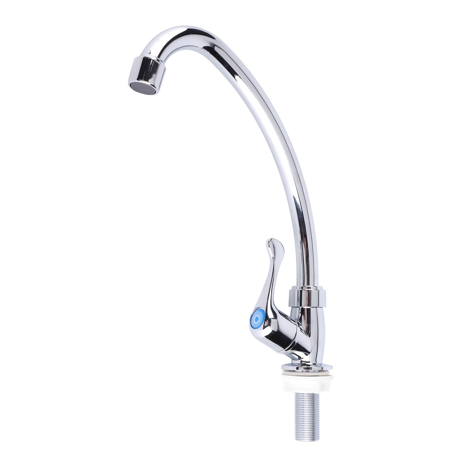 FLEXMAN Single Cold Water Sink Faucet 360 Rotatable Gooseneck Faucet G1 2 8Mpa Kitchen Sink Basin Water Tap