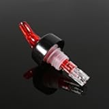 WALFRONT Plastic Bottle Pourer, Reusable Liquor Pourer, 35ml Accurate Take/Attempt Dispenser for Home, Pub and Clubs (Red)