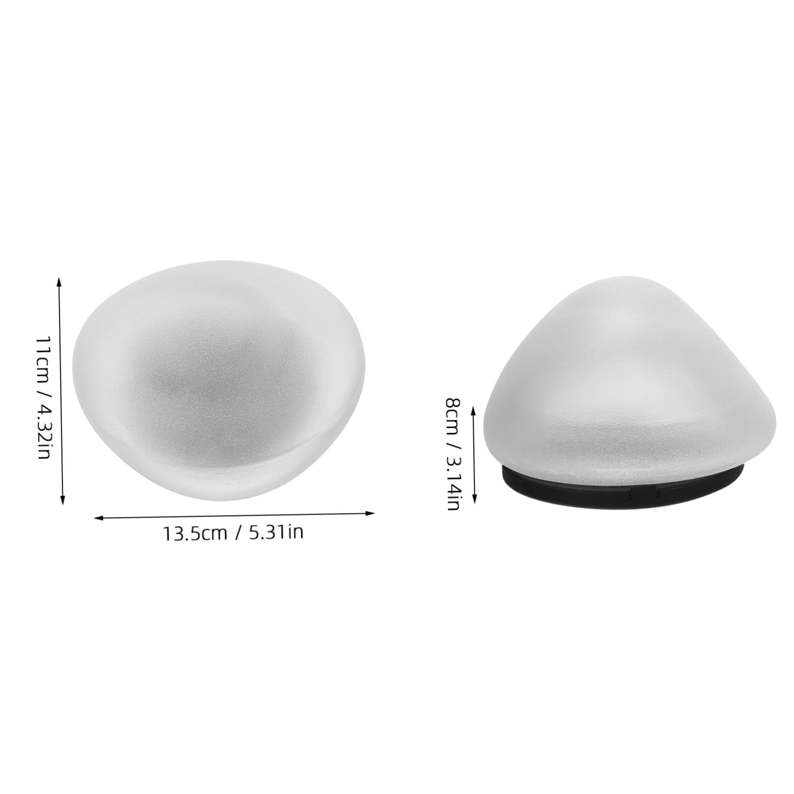 KALLORY Solar Garden Lights Pebble Shape Landscape Lighting Solar Light Decor Waterproof