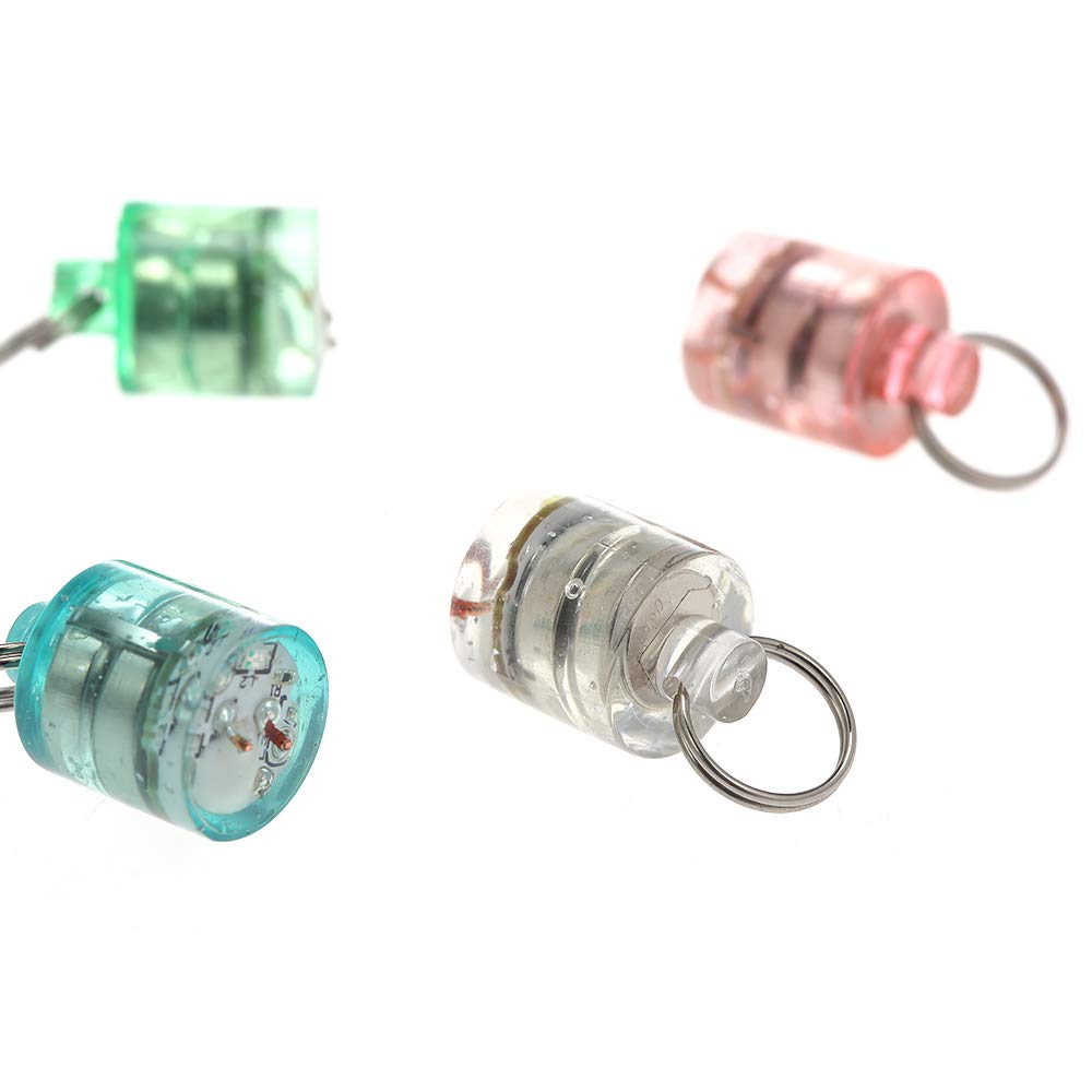 LED Light Bait Podwodny Zestaw Przynęt Wędkarskich Aktywowane wodą Głębokie Krople Migające światła 5 Sztuk ze Schowkiem do Wędkowania