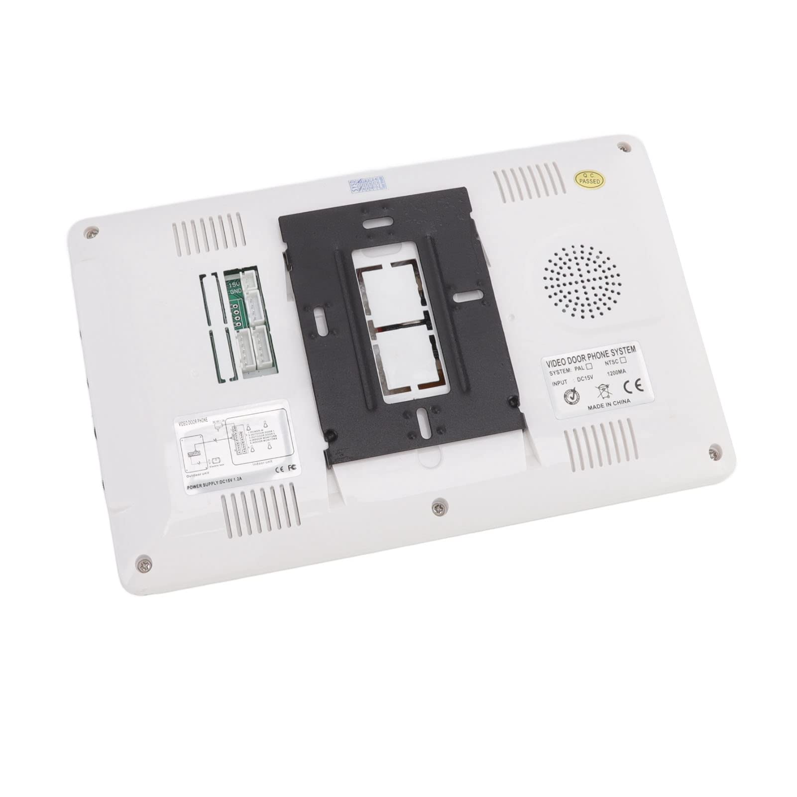 TOPINCN Video-Gegensprechanlage mit Türklingel, 16 Klingel-Infrarotkamera, LCD-Display, Nachtsicht, Freisprechmonitor für Haussicherheit (EU-Stecker)