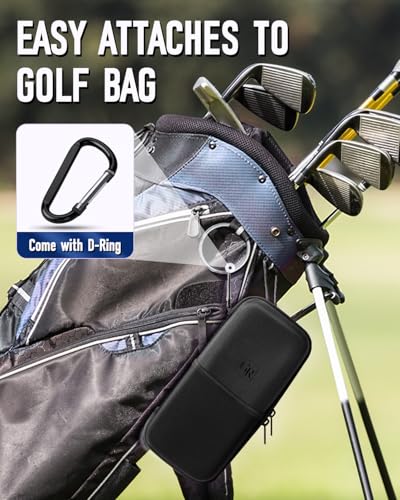 GLORIEROO Estojo de suporte de luvas de golfe com suporte de luvas para acessórios de bolsa de golfe