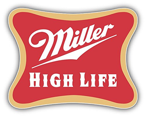 valstick Miller High Life Logo Car Bumper Sticker Decal, 5'' Longer Side