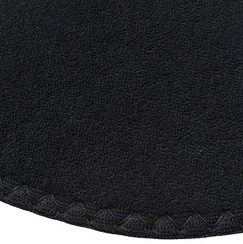 Happystep Terry Insoles, Barefoot Shoe Inserts, Washable and Reusable, 2 Pairs of Black (Women Size 8)