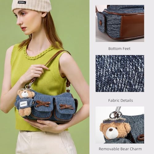 Bolso tote de cuero para mujer con gran capacidad miniatura 4