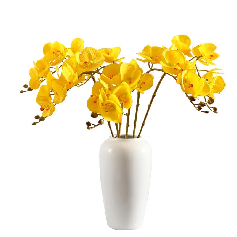 HUFFA Skandinavische künstliche Phalaenopsis-Orchideen – perfekt for Heimdekoration und Hochzeiten(Color3)