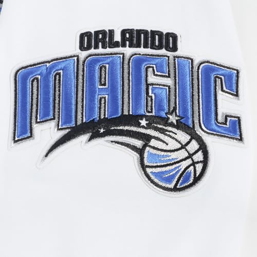 Pro Standard Mens NBA Orlando Magic Classic Chenille Full Zip Hoodie White - image 5