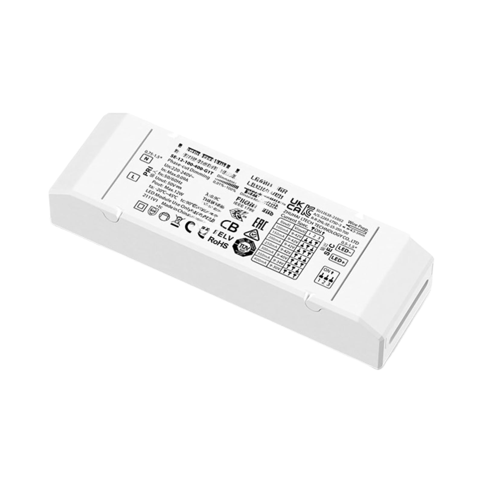 Variateur Triac 12W LED 0-10V pour pilote de gradation double couleur - 2