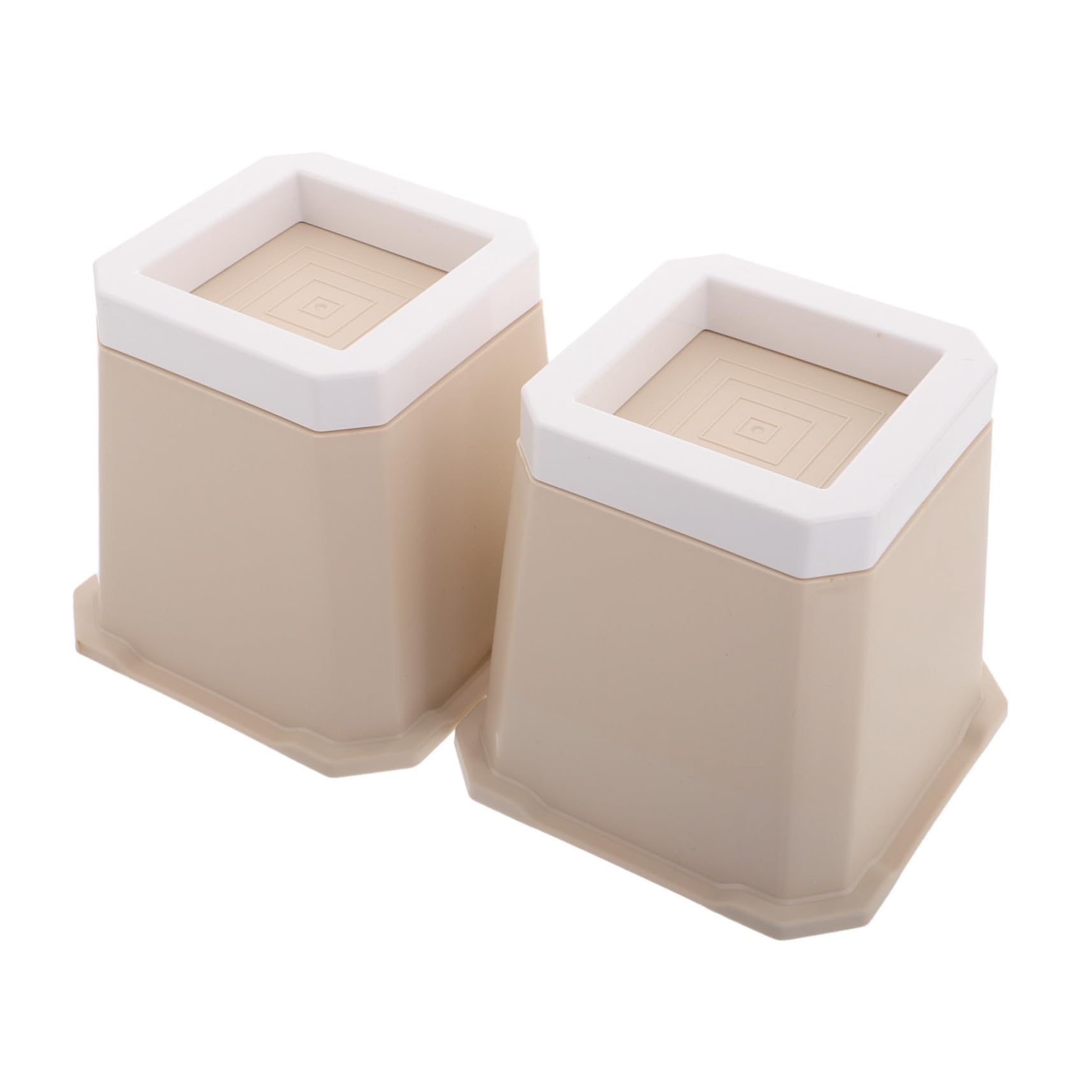 Uonlytech 2pcs Non- Bed Frame Risers Height Furniture Elevators for Couch and Table Legs Noise Reduction Design for Enhanced Stability and Floor