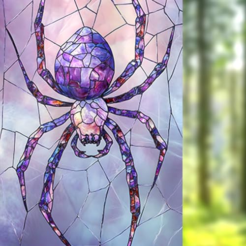 Nuxovilar Purple Spider Vinilo para Ventana 17.7×39.4 in miniatura 1