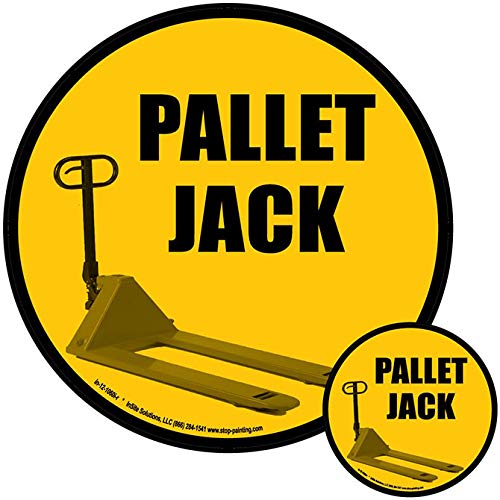 Pallet Jack Identification Kit Includes 22 Inches Floor Sign and