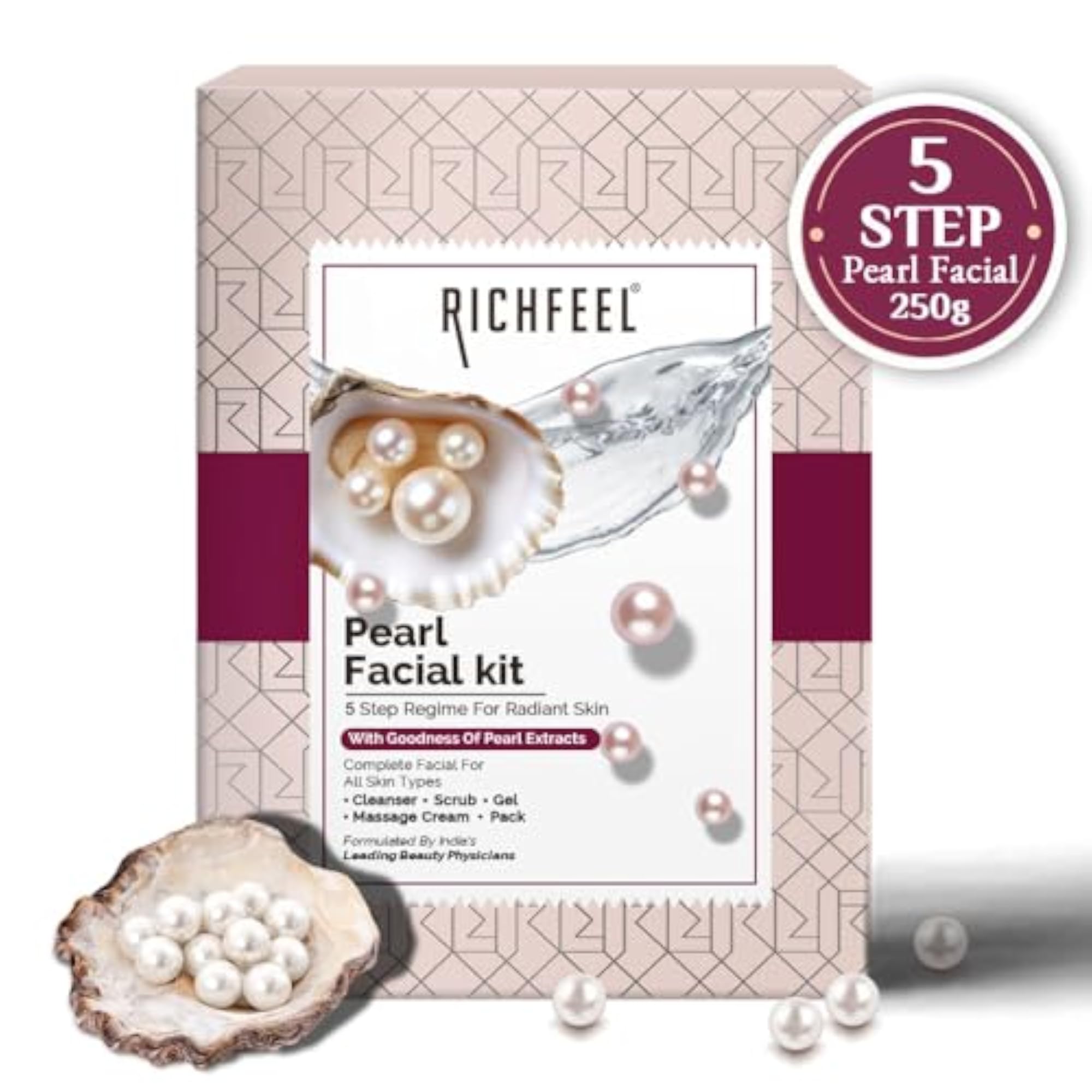 Pearl Facial Kit for Glowing Skin, Tan Removal