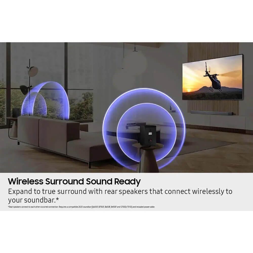 Samsung Kit altoparlanti posteriori wireless 9250S, nero (SWA-9250S/ZA, 2025) (Ricondizionato)