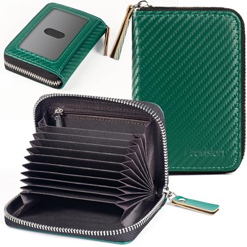 Image of Credit Card Wallet, RFID Card Case Wallet, Zipper Card Cases Holder for Men Women, RFID Blocking, KeyChain Wallet, Compact Size Card Organizer Case for Women