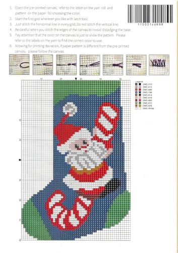 Image of LUBOT Christmas Latch Hook Kits for Adults Rug Pillow Cover with Printed Canvas Pattern Crochet Kit for Beginners Owl 16 inch*16 inch