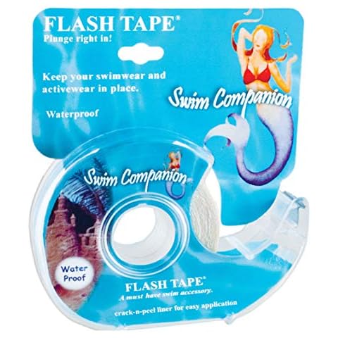 Braza Swim Flash Tape - 1 Roll, Clear, 20 ft Cover