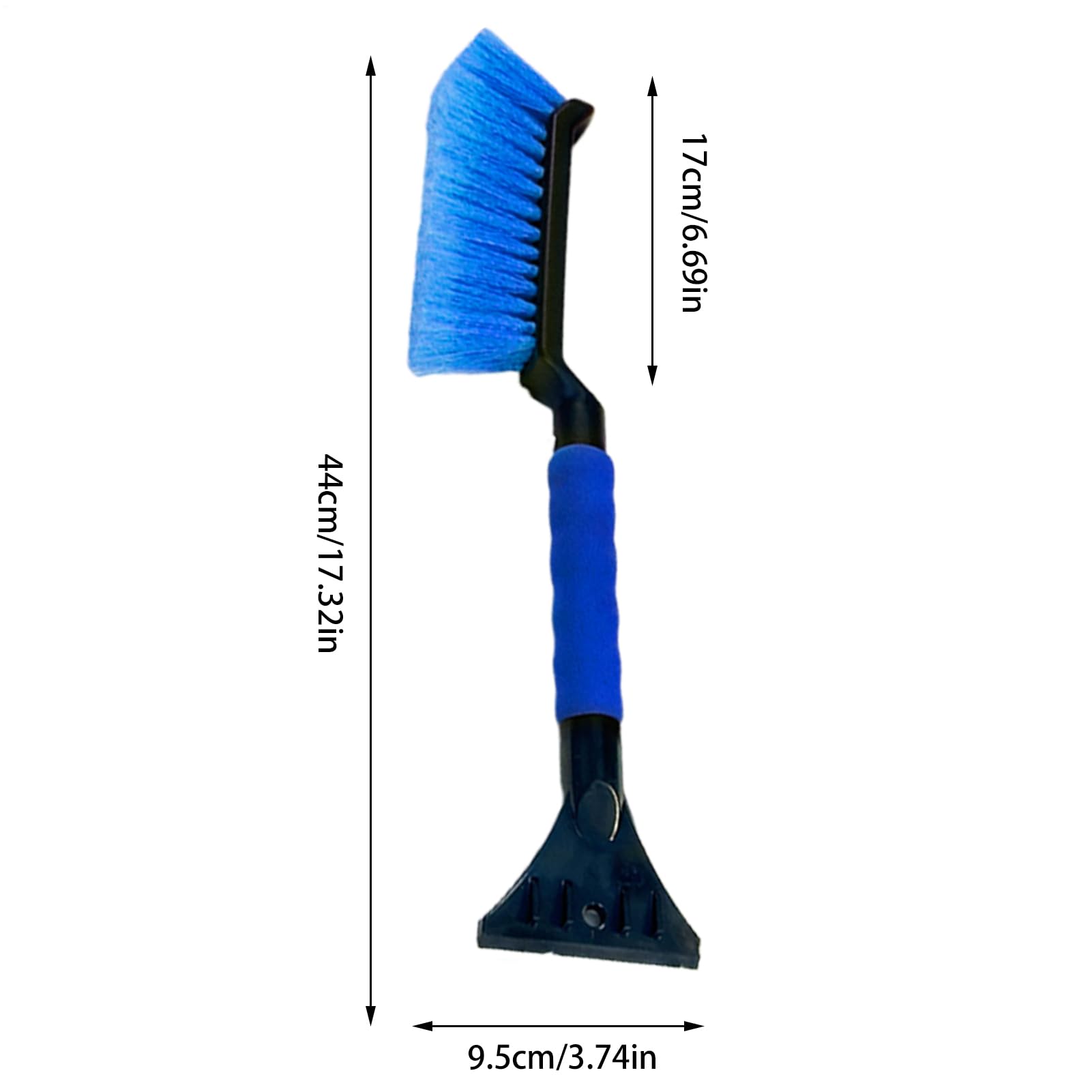 Generico Scapplaggio del Ghiaccio Staccabile per Parabrezza Auto Spazzola Neve Pala Scomparsa Raschietto Ghiaccio Remover Snow Schiuma ergonomica