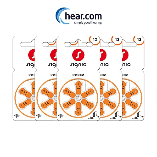 Image of Signia Hearing Aid Battery 13- Pack of 30 Batteries- Hear.com