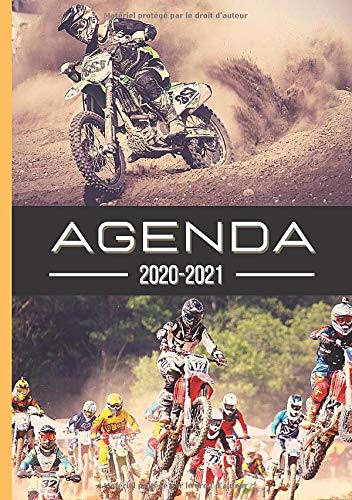 Télécharger Agenda Scolaire 2020-2021: Moto Cross | Format A5 Journalier Quotidien en Français | Fille Garçon Francais PDF