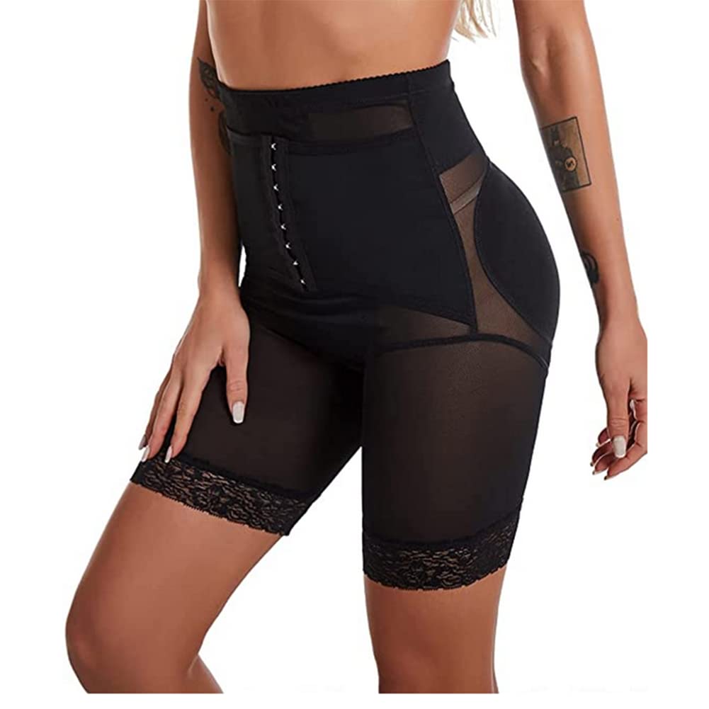 Chłopięce szorty Shapewear Hi-Waist Panty Double Body Shaper Butt Lifter dla kobiet(Czarny-X-Duży