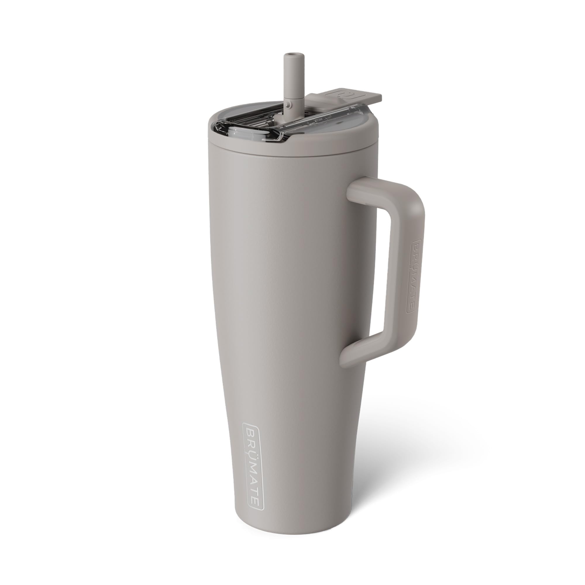 BrüMate Era Flip 40oz Tumbler with Covered Flip Down Straw | 100% Leakproof Insulated Tumbler | Made of Stainless Steel | Cup Holder Friendly Base | 40oz (Mocha) - 2