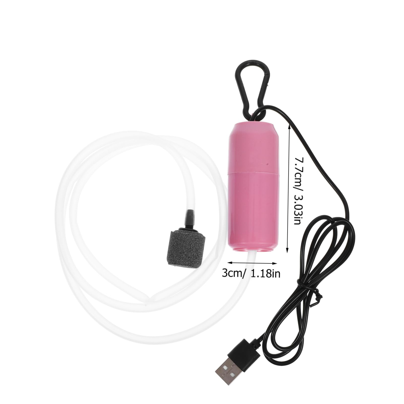 CIYODO Portable USB Fish Tank Oxygen Pump Silent Operation for Aquariums High Oxygen Output Compact Design for Easy Carrying for Fish and Aquatic Plants