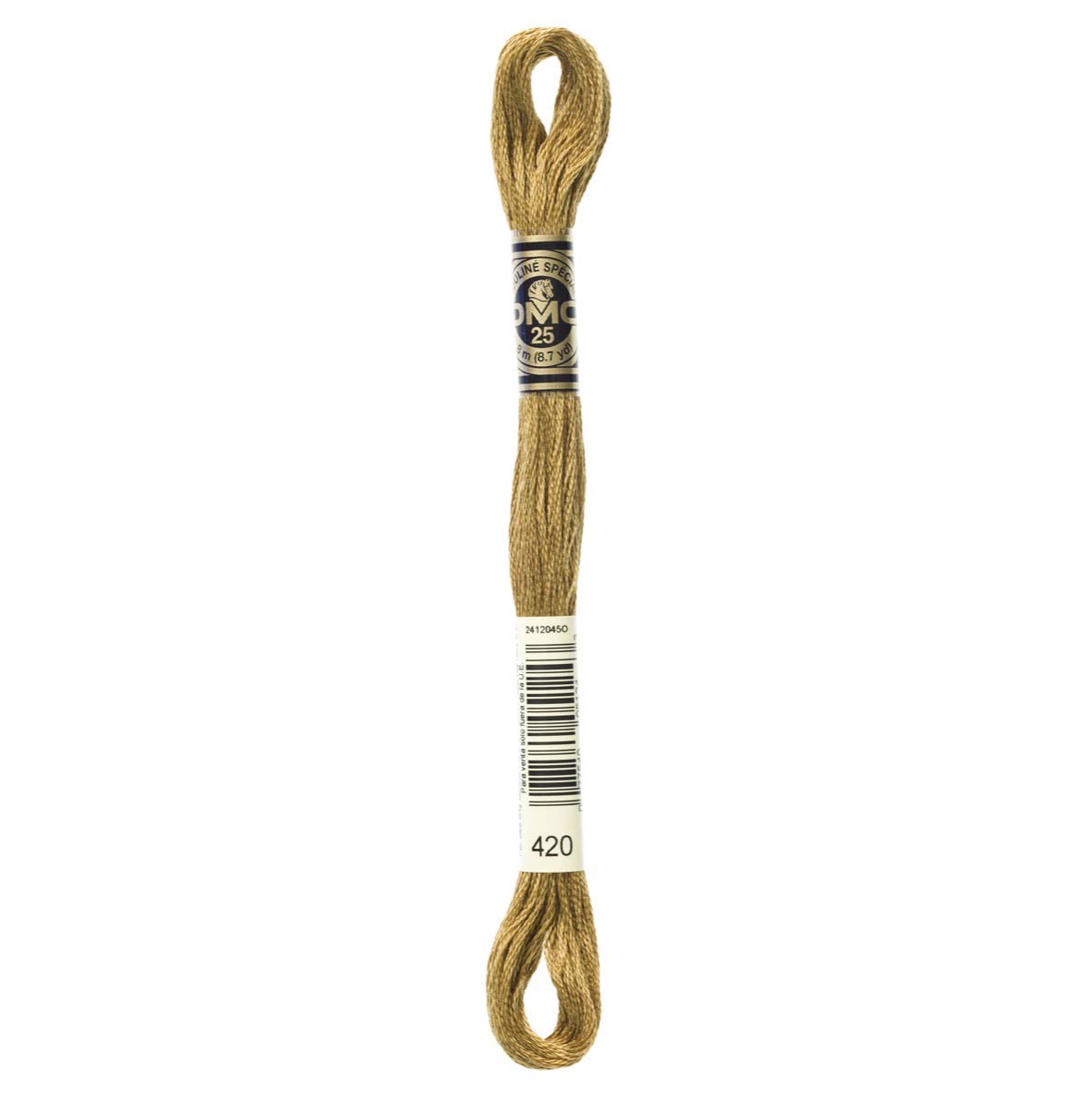 DMC Embroidery Floss Mouline Stranded Cotton Thread for Hand Embroidery and Sewing - Colour No: 420-12 x 8m Skeins — image 1