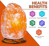2-3 KG Natural Pink Himalayan Crystal Rock Salt Lamps CE Certified Electric Plug and Bulb - Image 2