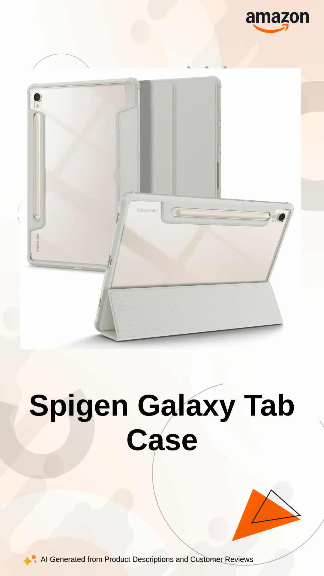 Spigen Ultra Hybrid Pro | Samsung Galaxy Tab S9 Case [Transparent