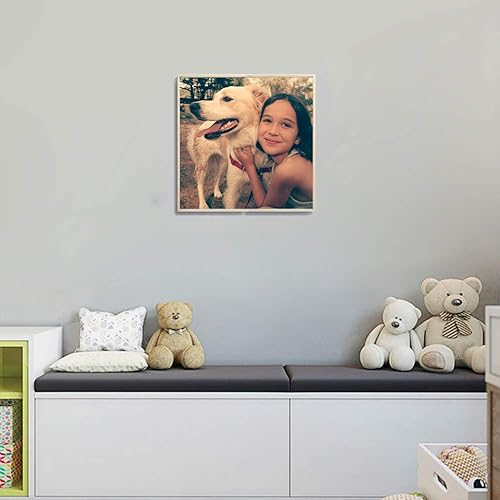 Miniatura 2 de Pintura de diamante personalizada con sus fotos, cuadrada, kits de pintura de diamante personalizados para adultos, con su propia imagen