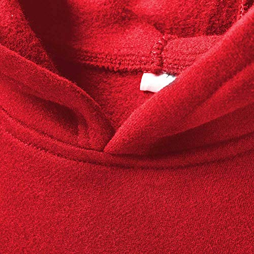 Image of Spring&Gege Youth Solid Fleece Hoodies Pullover Hooded Sweatshirts for Children (3-12 Years)
