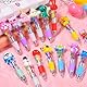 40 Stück Versenkbare Kugelschreiber-4 Farben Mini Mehrfarbig Stifte Kreativer Süßer Cartoon-Stift, Retractable Kugelschreiber für Büro Schulbedarf für Kinder Schüler Hausaufgaben Schule Büro Geschenke