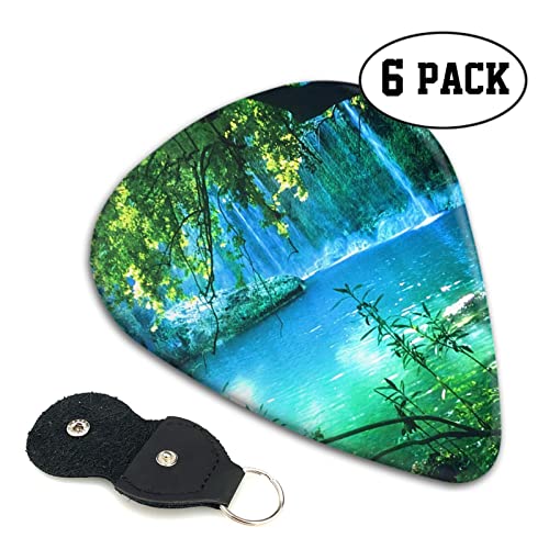 Lot de 6 médiators imprimés cascade avec boîte de rangement pour guitare acoustique et électrique - Les Beatles, Paul McCartney, John Lennon, RIngo Starr, George Harrison Lot de 6 médiators imprimés cascade avec boîte de rangement pour guitare acoustique et électrique – Image 3