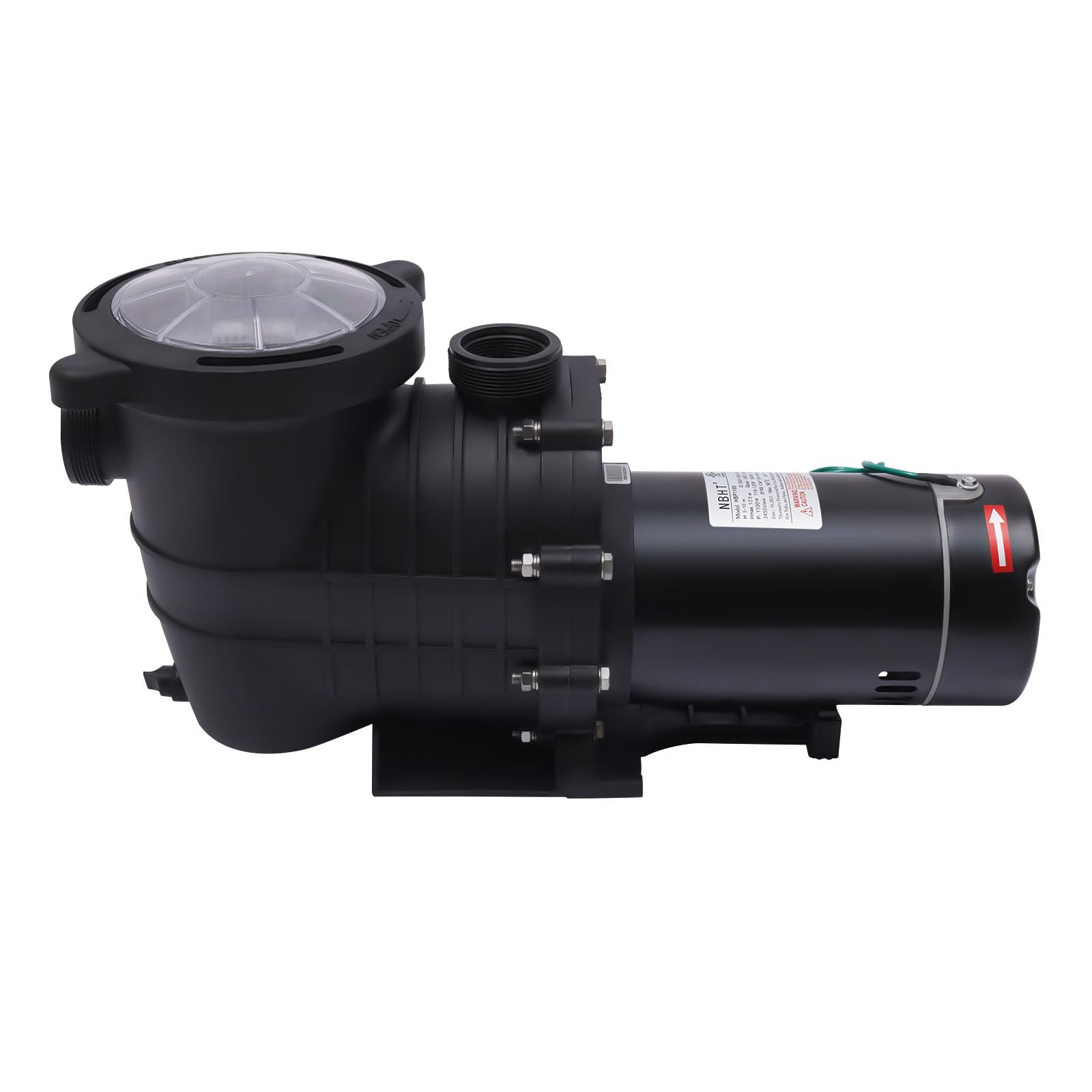 1.5HP Pool Pump Inground 110V Swimming Pool Pump, 6000 GPH Powerful Selfpriming Pool Pumps for 15,000-30,000 Gallons Pools Hot Tubs, Spas & Seawater Pools