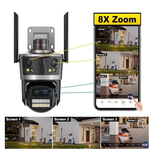 Cámara WiFi exterior de 16MP ideal para vigilar patios y accesos 4