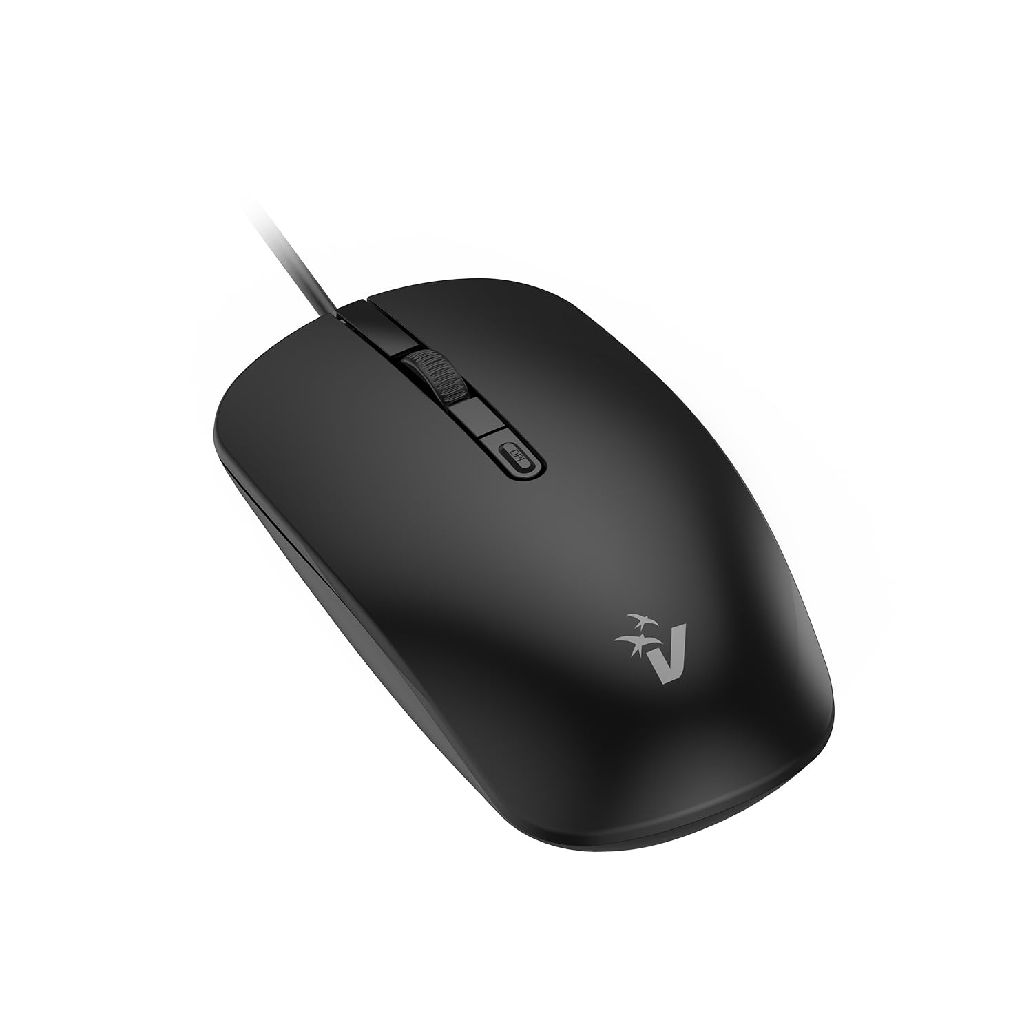 VulTech MOU-10 Mouse con filo USB Silenzioso, Switch DPI regolabile 1000-2000, 4 Pulsanti + Rotella Scroll, Ergonomico, Ultraleggero, Plug and Play per Windows, Mac OS X e Linux