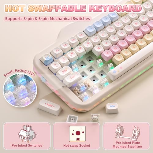 Mechanical Keyboard Wireless Hot-Swappable