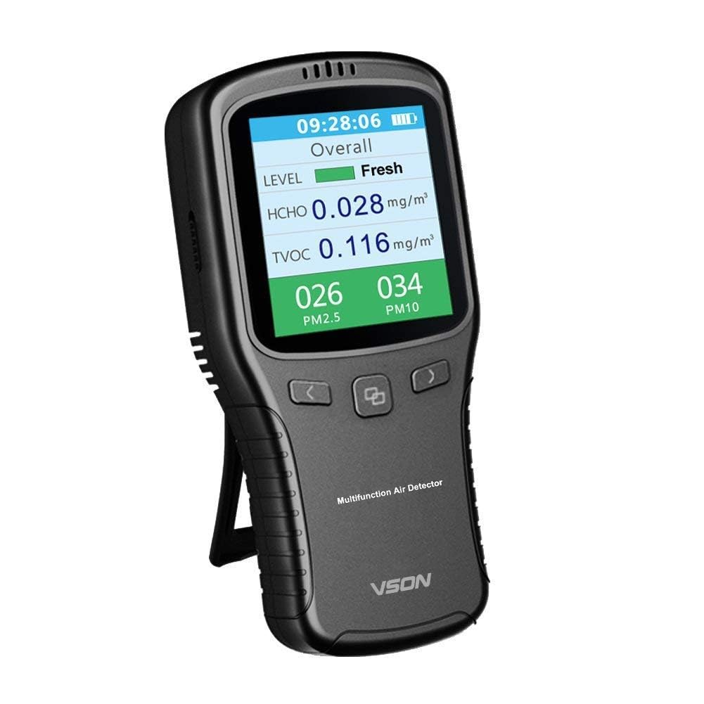 空気測定器 VSON Air Quality Tester Amazon | VSON 室内空気質モニター ホルムアルデヒド検知器 TVOC/HCHO