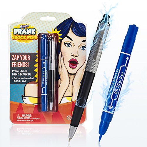 Shock Pen and Marker Prank Set 2-in-1 Funny Pens Gag Gift - Fool