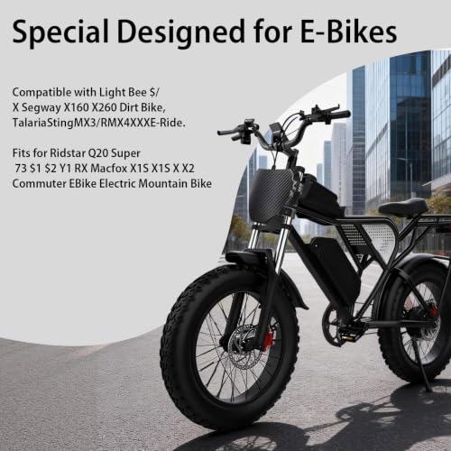 Image of Number Plate for Ebike - Universal Downhill Electric Bike Plate for Q20, S1 /S2 /Y1 /RX, X1S /X /X2 /MX3 /MX4 /MX5, XXX, Pro SS /SR /S (Carbon Style)