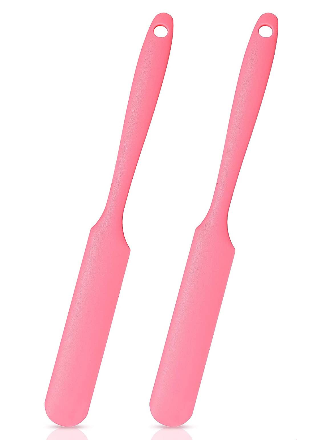 2 Pieces Long Handle Silicone Spatulas, Non-Stick Rubber Scraper, Silicone Scraper for Jars, Smoothies, Blenders, for Cooking, Baking, Mixing, Versatile Kitchen Tool (Pack of 2, Black+Red) — Amazon image 11