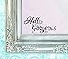 BERRYZILLA Hello Gorgeous Decal V2 Vinyl Sticker Bathroom Mirror Wall Art Motivational Be Amazing Mirror Living Room Home Window