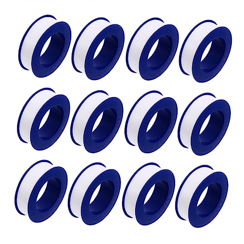 SOLUSTRE Seal Tape 20pcs 12mm x 0.075mm x 10m Polytetrafluoroethylene Tape for Thread Sealant