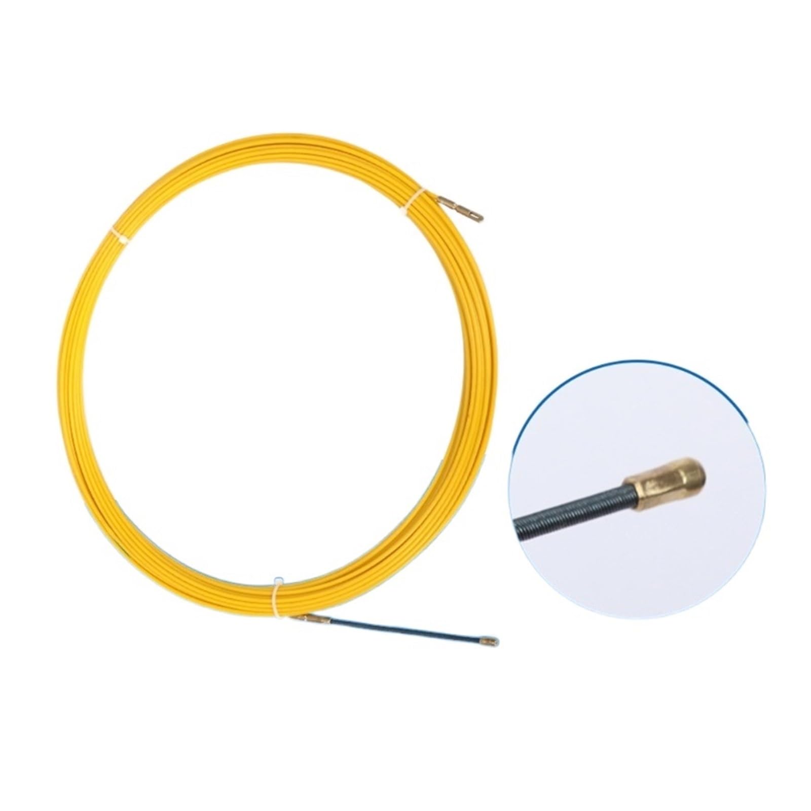 Enhebrador de Cables, Cinta pasacables de Fibra de Vidrio for conductos eléctricos de telecomunicaciones, Color Naranja, 3-6 mm, 5-30 m(Wire Diameter 6mm,30Meter)